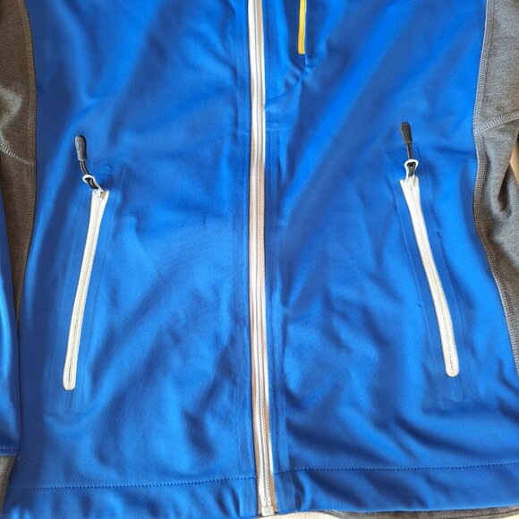 LL Bean Jacket Mens Medium Blue Gore Windstopper Soft Shell Lined Outdoor Hiking - Picture 3 of 14